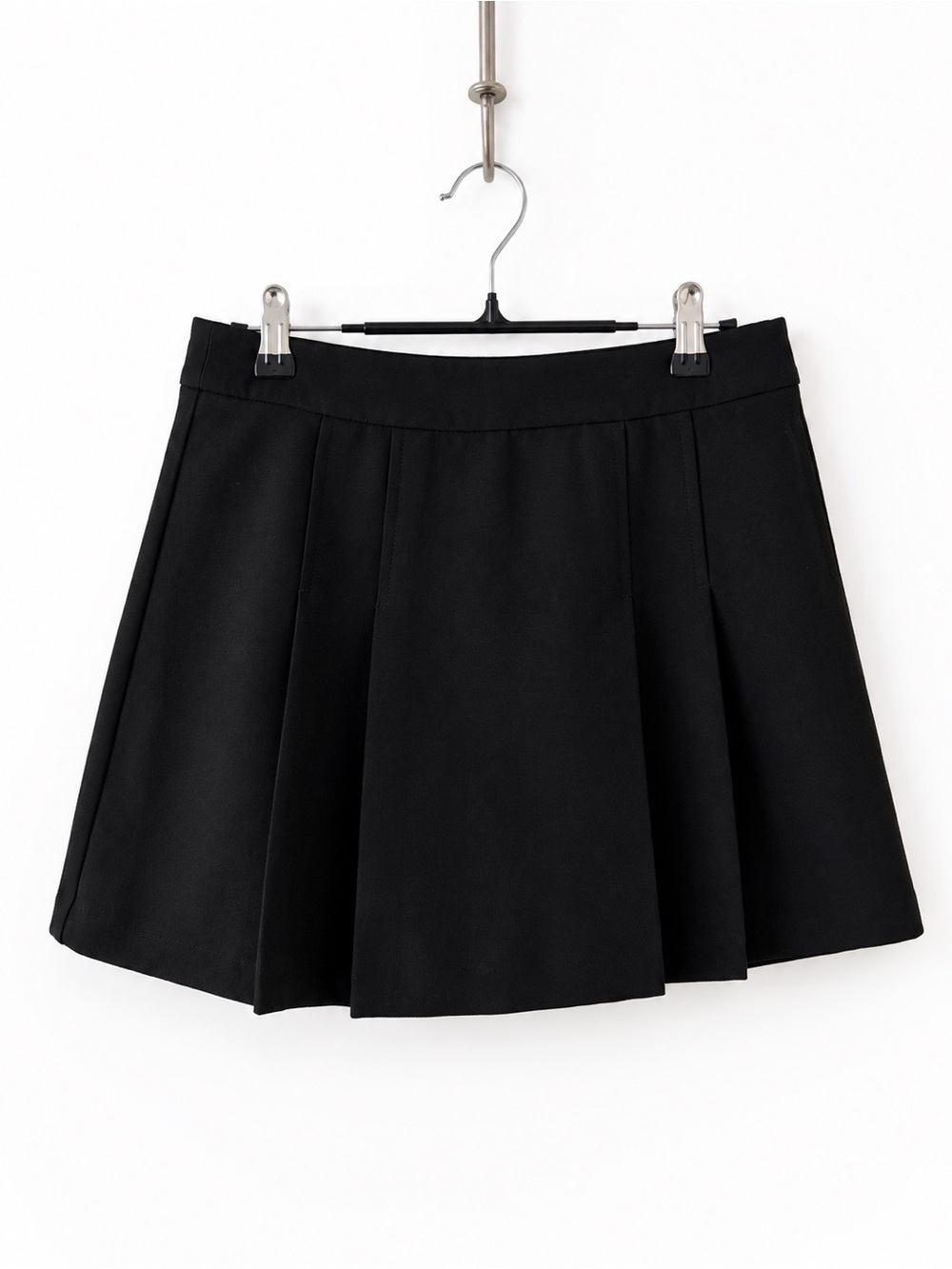 ZARA Black Tennis Skort Size M NWOT Pleated Mini Skirt With Shorts